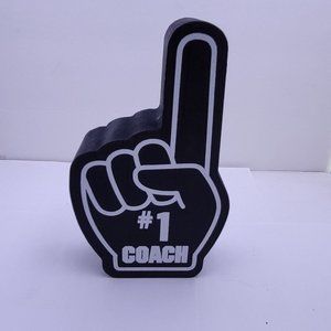 New Nielsen Bainbridge Group - # 1 Coach - Wood Desk Decor - Paperweight - Black